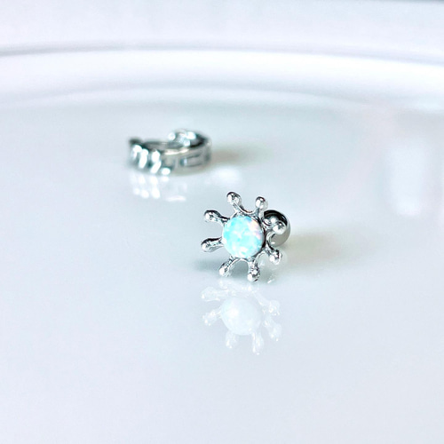 水滴 ドロップストーン ボディピアス 14G 16G 18G 夏 個性的 1個のお