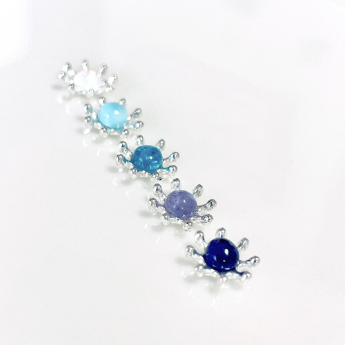 水滴 ドロップストーン ボディピアス 14G 16G 18G 夏 個性的 1個のお