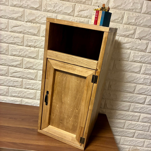 【天然無垢材仕様】おしゃれなサイドテーブル 万能ボックス ゴミ箱　ダストボックス 新商品特別価格】【選べる2色】万能ダストボックス ゴミ箱 サイド