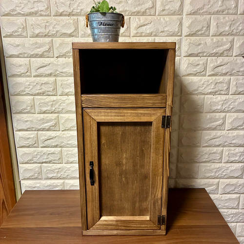 【天然無垢材仕様】おしゃれなサイドテーブル 万能ボックス ゴミ箱　ダストボックス 新商品特別価格】【選べる2色】万能ダストボックス ゴミ箱 サイド