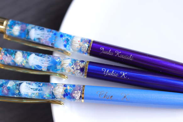 ハーバリウムボールペン～マリンブルー～無料ラッピング付＊母の日ギフト・誕生日・お祝い 12枚目の画像