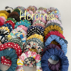 新生活スタート♪80柄から5個好きな柄を選べます♪ミニシュシュセット(小さいシュシュ) 11枚目の画像