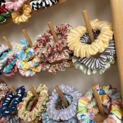 新生活スタート♪80柄から5個好きな柄を選べます♪ミニシュシュセット(小さいシュシュ) 12枚目の画像