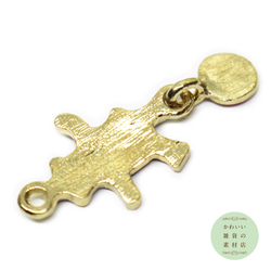 【再販】サーカスのボールに乗ったクマのエナメルチャーム（モーブパープル）2個セット #CE-0078 3枚目の画像