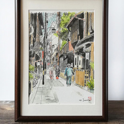 A4サイズ　「京都　お茶屋に向かう舞妓さん」 1枚目の画像