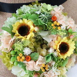 ひまわり リース mini ~Sunflower~ 4枚目の画像