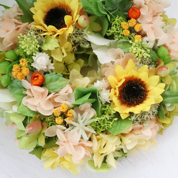ひまわり リース mini ~Sunflower~ 2枚目の画像