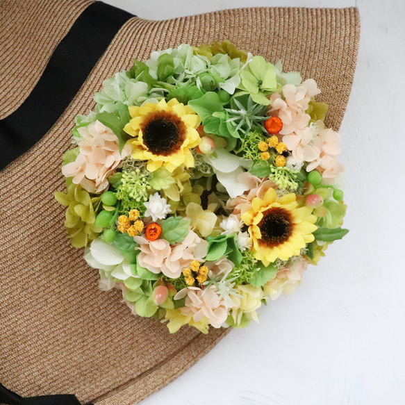ひまわり リース mini ~Sunflower~ 1枚目の画像