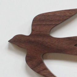 【送料無料】オーナメント つばめ Ｍ×Ｓセット 木製 ウォールデコ 壁面 北欧 インテリア 鳥 ツバメ 燕 おしゃれ 12枚目の画像