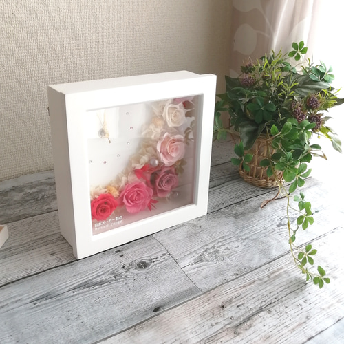 ⚫️プリザーブドフラワー壁時計⚫️ Amazon.co.jp: プリザーブドフラワー 時計 花時計 プレゼント 花