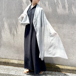 200cm】リネンの経年変化を楽しもう／ベルギーリネンストール