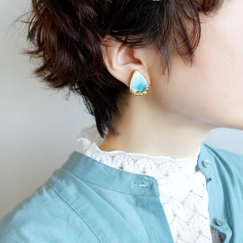 きょん 様　イヤリング 9点 九谷焼〉霖雨のあと[金彩]ピアス/イヤリング イヤリング