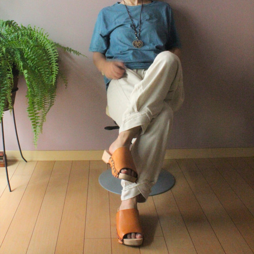 asana HEMP100% テロテロ ゆったり パンツ○キナリ ロングパンツ holy  