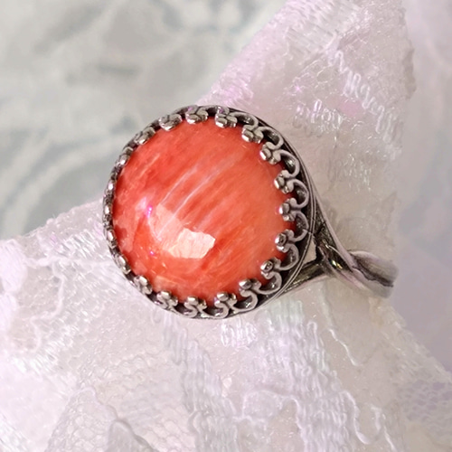 SV925 富の象徴・・スパイニーオイスターシェルring（9～23号