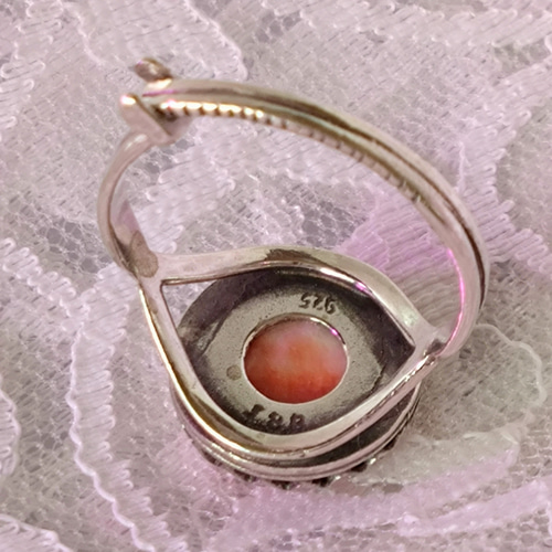 SV925 富の象徴・・スパイニーオイスターシェルring（9～23号