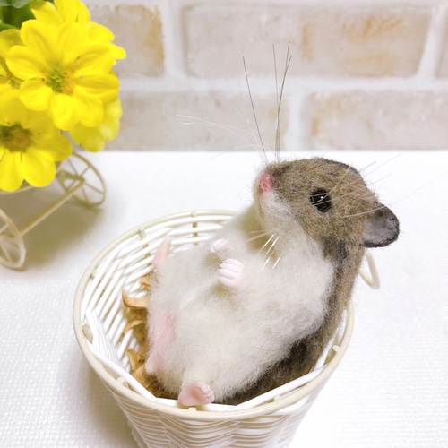 羊毛フェルト ハムスターの通販 | iichi 日々の暮らしを心地よく
