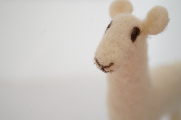 キルギス 癒しのフェルトの動物ぬいぐるみ – ラマ 2枚目の画像