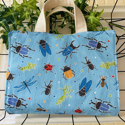 天然素材☆撥水加工昆虫柄☆ブックカバー☆聖書☆辞書カバー☆国語辞典カバー☆辞書バッグ 3枚目の画像