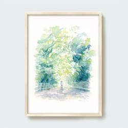 水彩画 「猫」 複製画 A4ポスター 絵画 Turr - KAORI TSUGE 通販