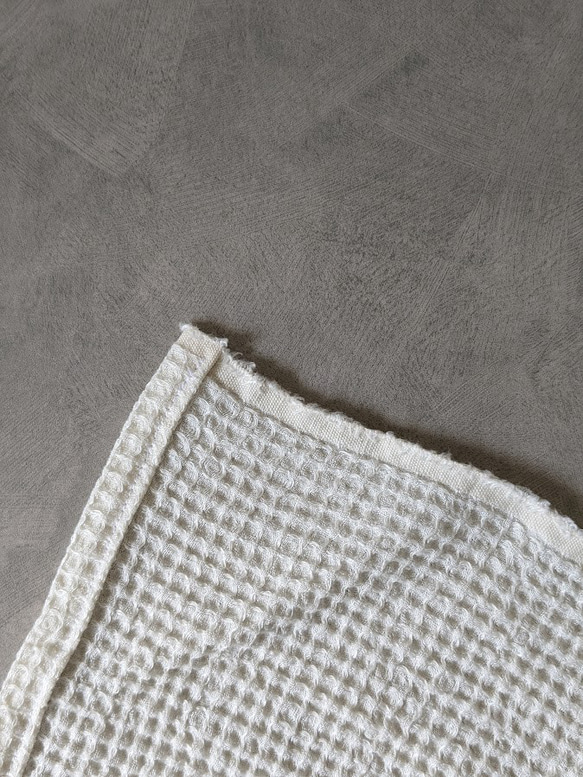 【キッチンタオル　リネンワッフル】　麻100％　ディッシュクロス 4枚目の画像