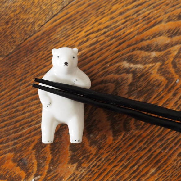 シロクマ箸置き（小） 5枚目の画像
