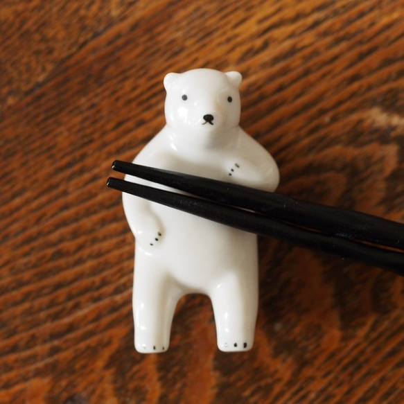 北極熊熊吉 筷子架 第3張的照片