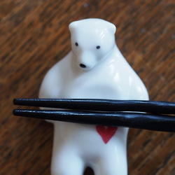 北極熊熊五郎 筷子架（愛心） 第1張的照片