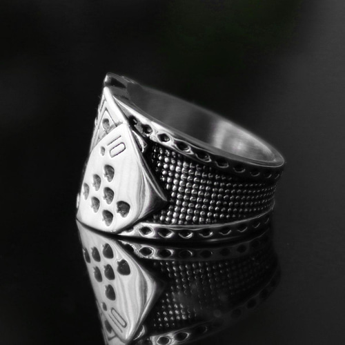 指輪 メンズ シルバー トランプ ロイヤルストレートフラッシュ リング