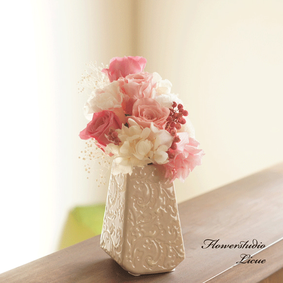 【仏花】ピンクのお供えのお花　ご自宅の花立に飾っていただけます。 3枚目の画像