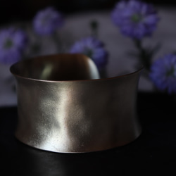 【kubire くびれ】3.0 ワイドバングル /幅30㎜ / 内反り/ 真鍮 12枚目の画像