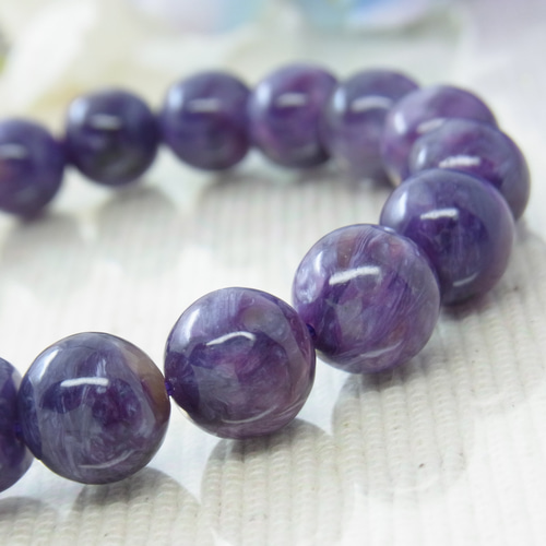 チャロアイト大粒ブレスレット