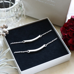 ペアにもなるメンズブレスレットオーダーメイド刻印3.0ｍｍ角 9枚目の画像