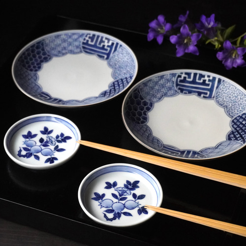 染付祥瑞5寸皿 約15.7cm 中皿 ittou 通販 9763874｜Creema(クリーマ