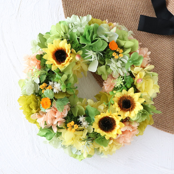 再7 ひまわり リース ~Sunflower~ 1枚目の画像