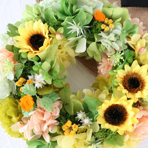 再7 ひまわり リース ~Sunflower~ 2枚目の画像