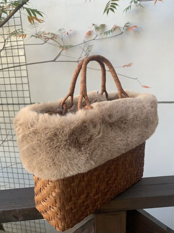 山葡萄 山葡萄籠バッグ 手作り 山葡萄かごバッグ 網代編み 内布 山葡萄 山葡萄籠バッグ 手作り 山葡萄かごバッグ 網代編み 内布