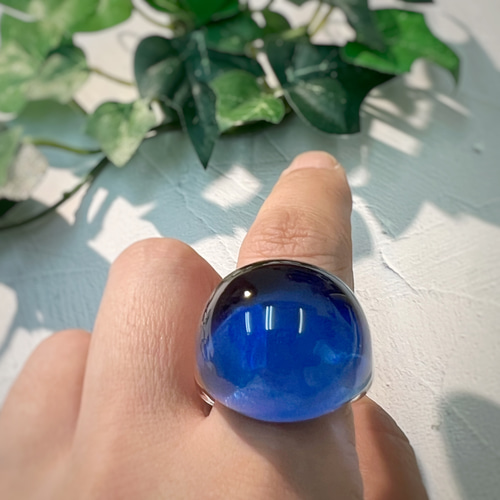 R300-0131］ ジェイド JADE ヒスイ 本翡翠 くりぬき リング 天然石 