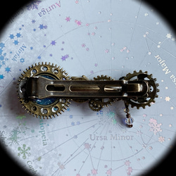 +受注製作+『アルクトスの光彩』スチームパンク バレッタ 5枚目の画像