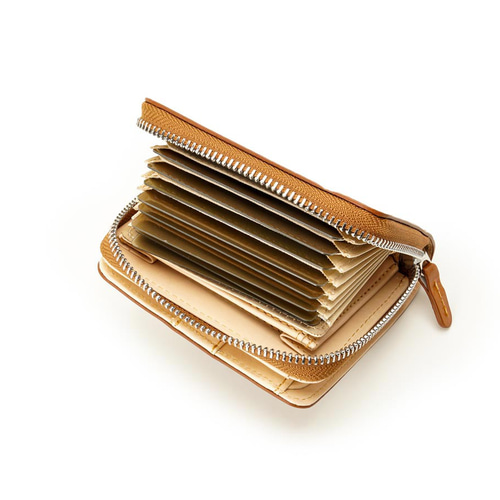 刻印可】長財布並みの収納力を持つ大容量二つ折り財布！ ミニマルチ