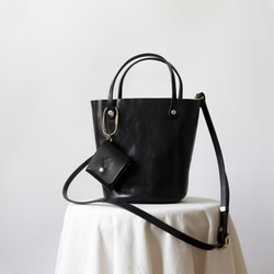 高級牛革斜め掛けショルダーバッグ２Wayバッグポーチ袋付き茶色 11枚目の画像