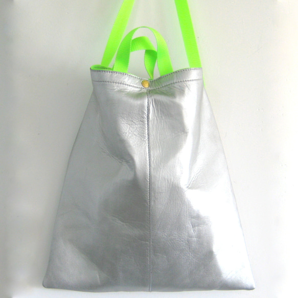【オリジナルで作れる】ショッパー カラーオーダー 本革製　ショッパーバッグ 5枚目の画像