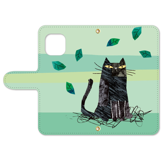 猫 イラスト スマホケース 手帳型 グーグルピクセル アローズ  スマホカバー 4枚目の画像