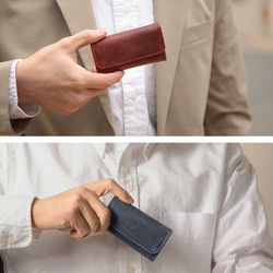 [成對套裝優惠] Creema 專屬成對鑰匙包 手掌大小智慧鑰匙 真皮 HAK033 第12張的照片