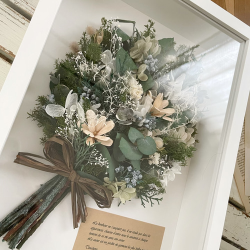 送料無料】選べるカラー｜ドライフラワーフレームブーケアレンジ