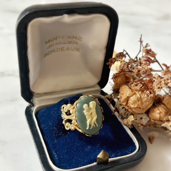 ヴィンテージ双子座のリング【アンティーク･指輪･誕生日･プレゼント･星座･クール･上品】{RRG-201｝ 2枚目の画像