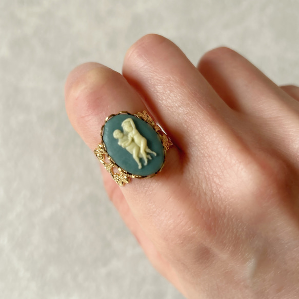 ヴィンテージ双子座のリング【アンティーク･指輪･誕生日･プレゼント･星座･クール･上品】{RRG-201｝ 6枚目の画像