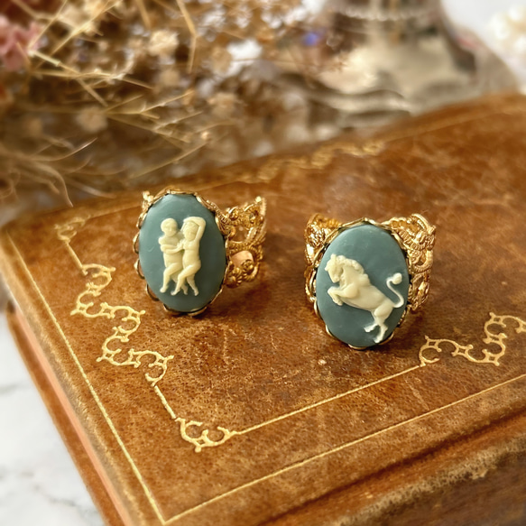 ヴィンテージ双子座のリング【アンティーク･指輪･誕生日･プレゼント･星座･クール･上品】{RRG-201｝ 9枚目の画像