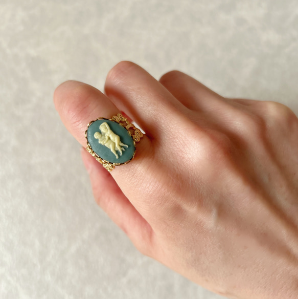 ヴィンテージ双子座のリング【アンティーク･指輪･誕生日･プレゼント･星座･クール･上品】{RRG-201｝ 8枚目の画像