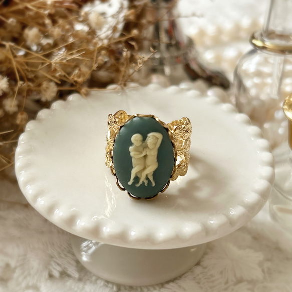 ヴィンテージ双子座のリング【アンティーク･指輪･誕生日･プレゼント･星座･クール･上品】{RRG-201｝ 5枚目の画像