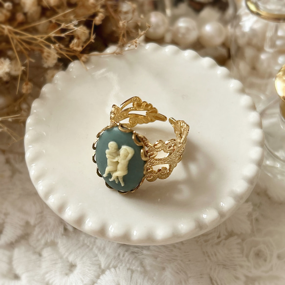 ヴィンテージ双子座のリング【アンティーク･指輪･誕生日･プレゼント･星座･クール･上品】{RRG-201｝ 3枚目の画像